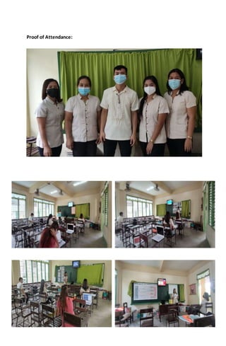 Proof of Attendance:
 