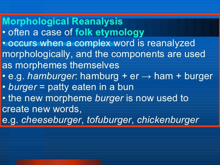 Morphology, Word Formation