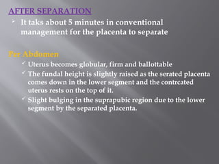 3rd and 4th stage of normal labour in pregnancy | PPTX
