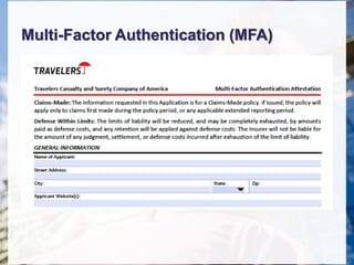 Multi-Factor Authentication (MFA)
 