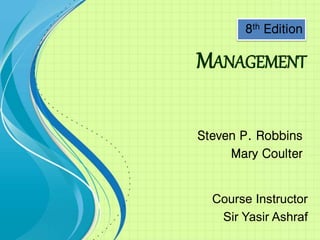 3rd Chapter - Managment by Robbins & Coulter - Part 2