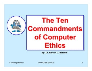 3 Rd Computer Ethics | PDF