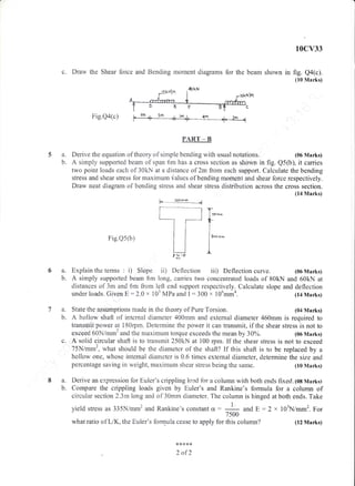 3rd Semester (July-2016) Civil Engineering Question Paper | PDF