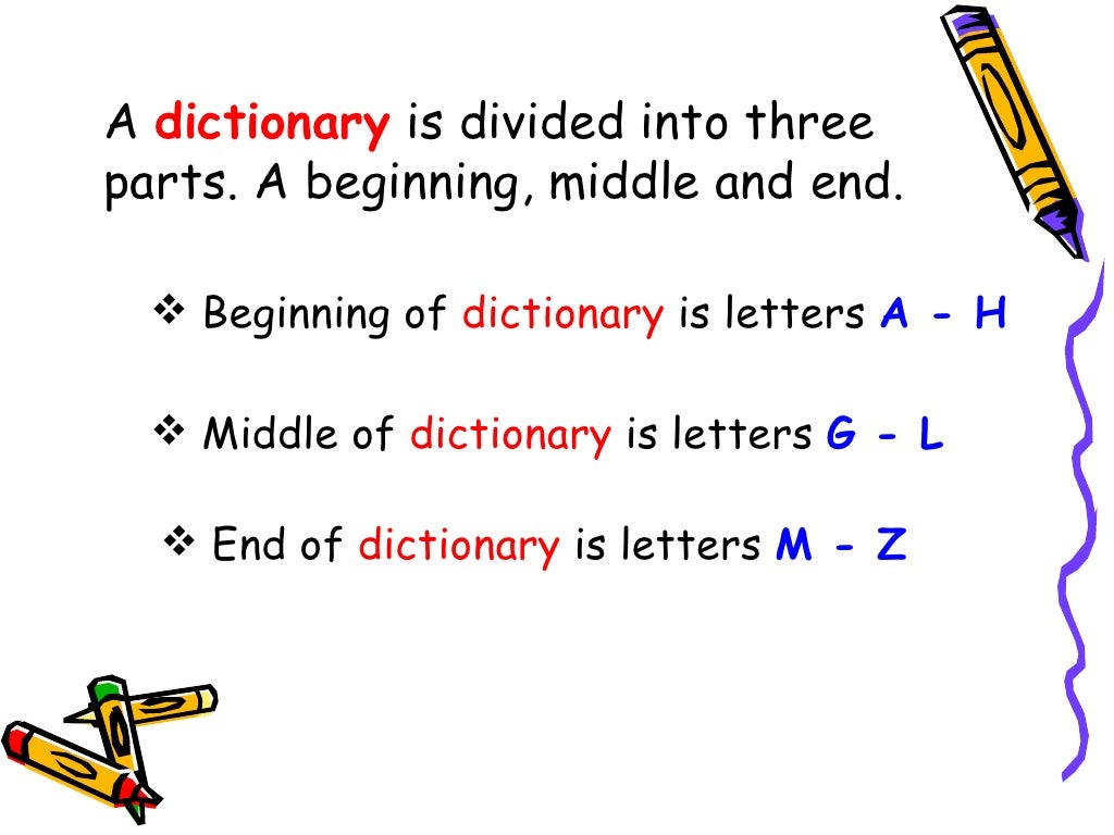 3rd Dictionary & Guide Words
