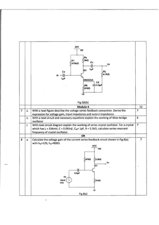 3rd semester EC VTU CBCS 2017 Scheme Model question papers