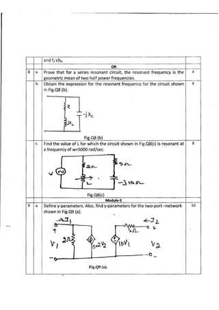 3rd semester EC VTU CBCS 2017 Scheme Model question papers