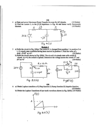 3rd semester EC VTU CBCS 2017 Scheme Model question papers
