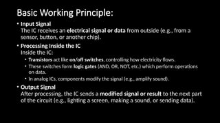 Ics Basic Components Basics of Integrated Circuits (ICs)Design Overview | PPTX