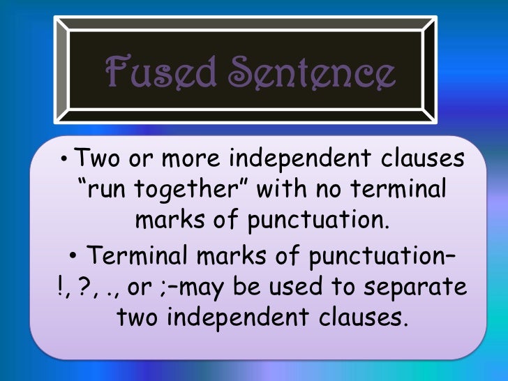 fused sentence