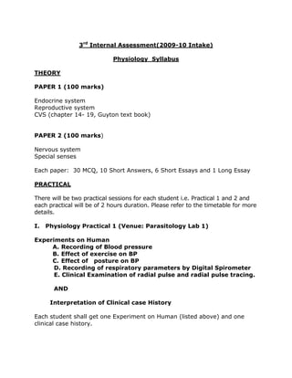 3rd ia physiology | PDF