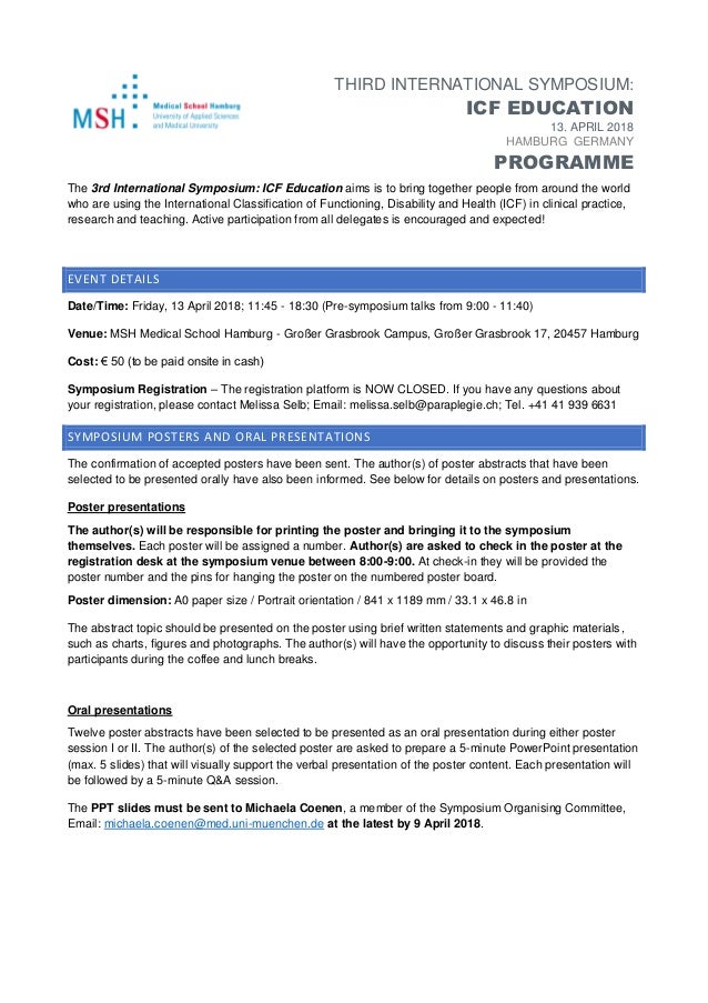 3rd international symposium icf education 13 april 2018 hamburg how many powerpoint slides for a 5 minute presentation