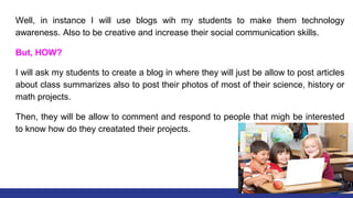 Blog Post Guide For Children Blogging for Kids under 13 | PPT