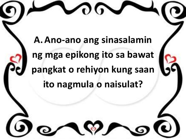 Kaligirang Kasaysayan ng Epiko