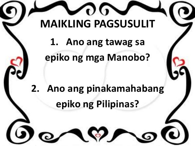 Kaligirang Kasaysayan Ng Epiko Sa Pilipinas