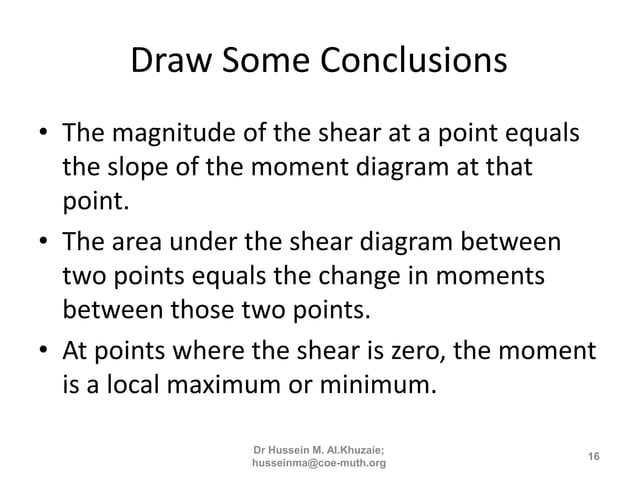 3rd lecture shear and moment diagram for determinate beam | PPT