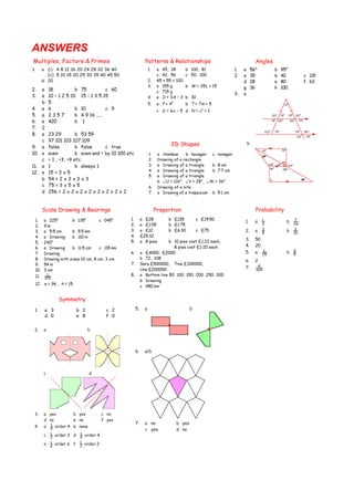 3rd level block 3 revision & solutions | PDF