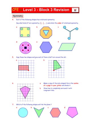 3rd level block 3 revision & solutions | PDF
