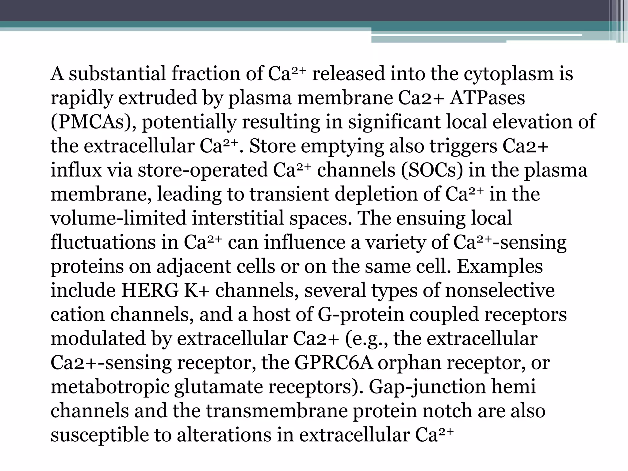 CELL SIGNALING: 3rd messenger action of calcium ion (Ca+2) | PPTX