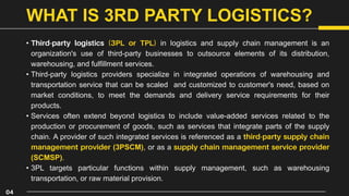 3rd PARTY LOGICSTICS | PPTX