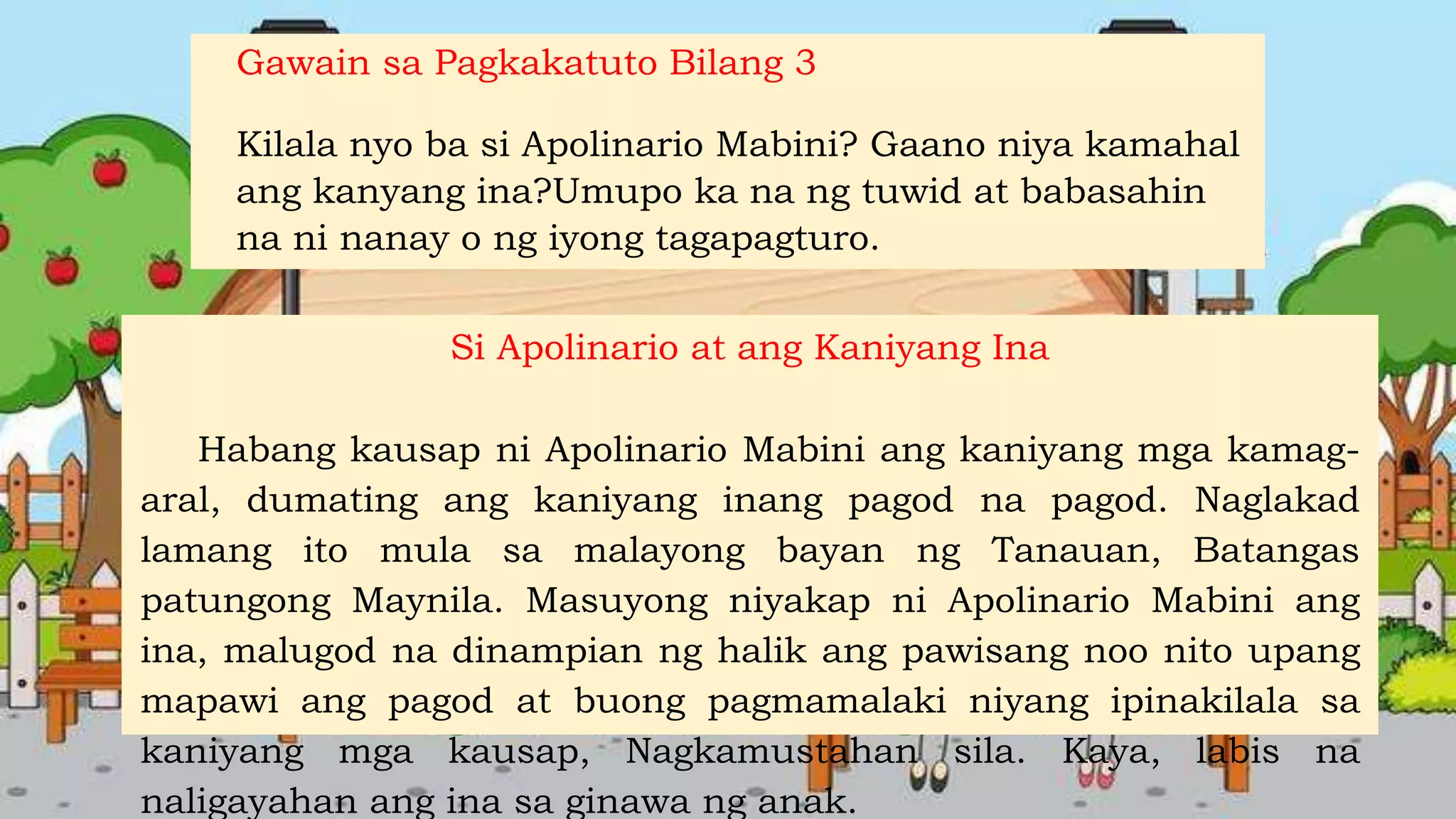 Lay Tagalog 3RD QUARTER FILIPINO Pagsasalaysay muli sa napakinggang teksto gamit ...