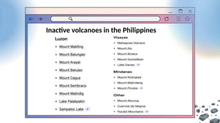 Inactive volcanoes in the Philippines
 