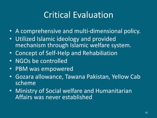 3rd social welfare policy of Pakistan, 1992 - Imran Ahmad Sajid | PPTX