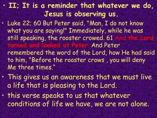 Reminders from the life of Peter | PPT