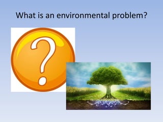 What is an environmental problem?
 