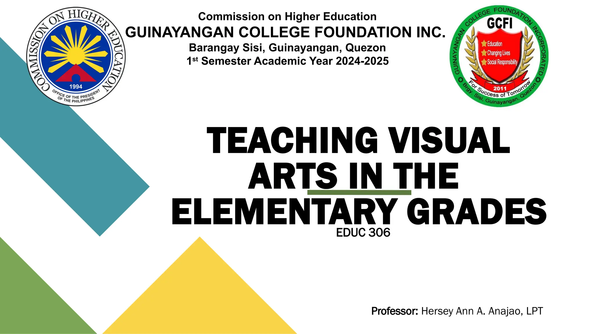 3rd topic TEACHING VISUAL ARTS IN THE ELEMENTARY GRADES.pptx