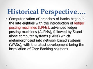 Technological impact in Banking Operations | PPTX