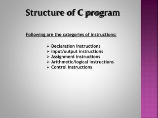 C programming language for beginners | PPT