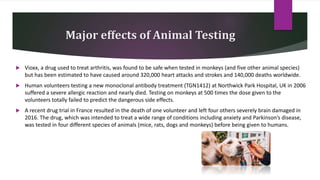 Reduction in use of Animals in Scientific Research | PPTX