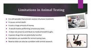 Reduction in use of Animals in Scientific Research | PPTX
