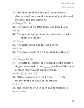 FISHERIES QUESTION BANK (5th sem)