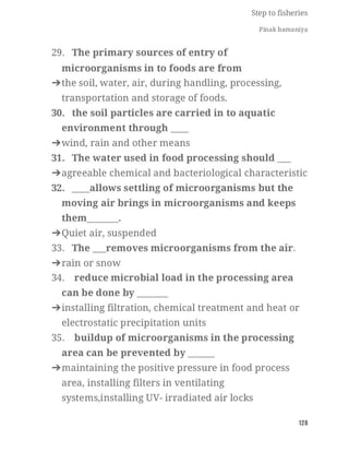FISHERIES QUESTION BANK (5th sem)