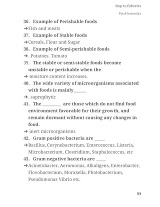 FISHERIES QUESTION BANK (5th sem)