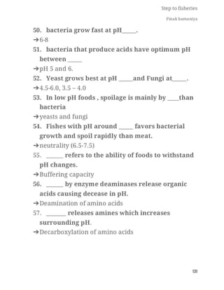 FISHERIES QUESTION BANK (5th sem)