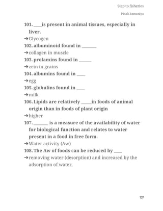 FISHERIES QUESTION BANK (5th sem)