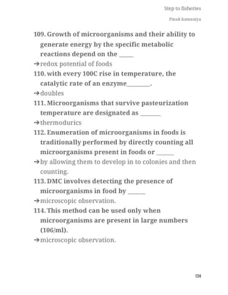 FISHERIES QUESTION BANK (5th sem)