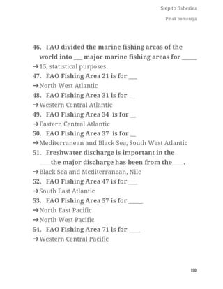 FISHERIES QUESTION BANK (5th sem)