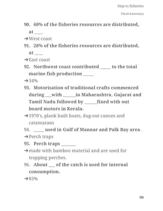 FISHERIES QUESTION BANK (5th sem)