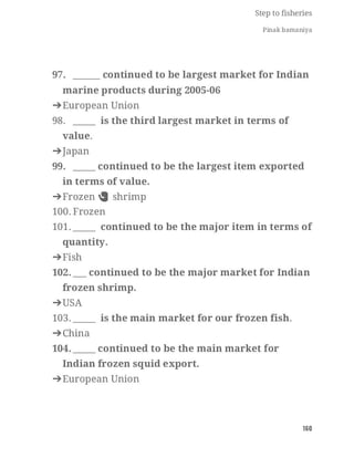 FISHERIES QUESTION BANK (5th sem)