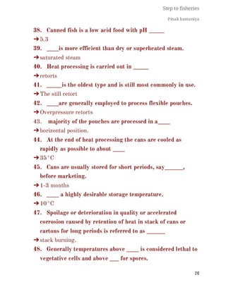 FISHERIES QUESTION BANK (5th sem)