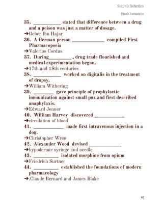 FISHERIES QUESTION BANK (5th sem)