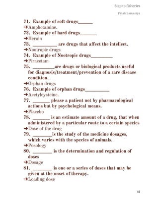 FISHERIES QUESTION BANK (5th sem)