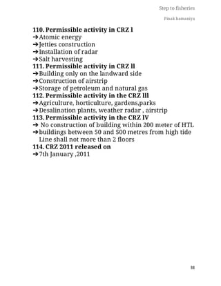 FISHERIES QUESTION BANK (5th sem)