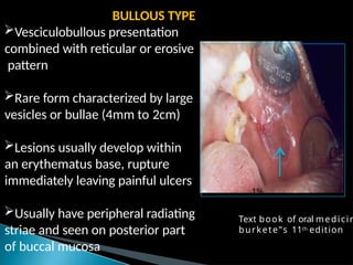 oral lichen planus and its oral manifestations | PPTX
