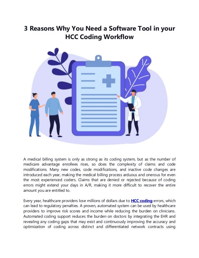 3 Reasons Why You Need a Software Tool in your HCC Coding Workflow