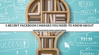3 RECENT FACEBOOK CHANGES YOU NEED TO KNOW ABOUT
(SUBSCRIBE TO GET INVITES TO THESE 30-MINUTE WEBINARS)

 