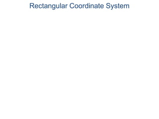 Rectangular Coordinate System
 
